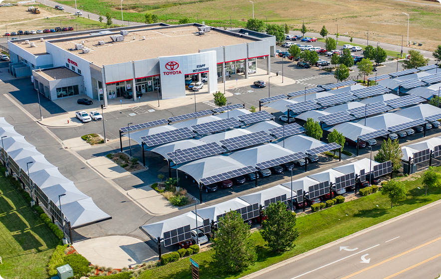 Stapp Toyota from above